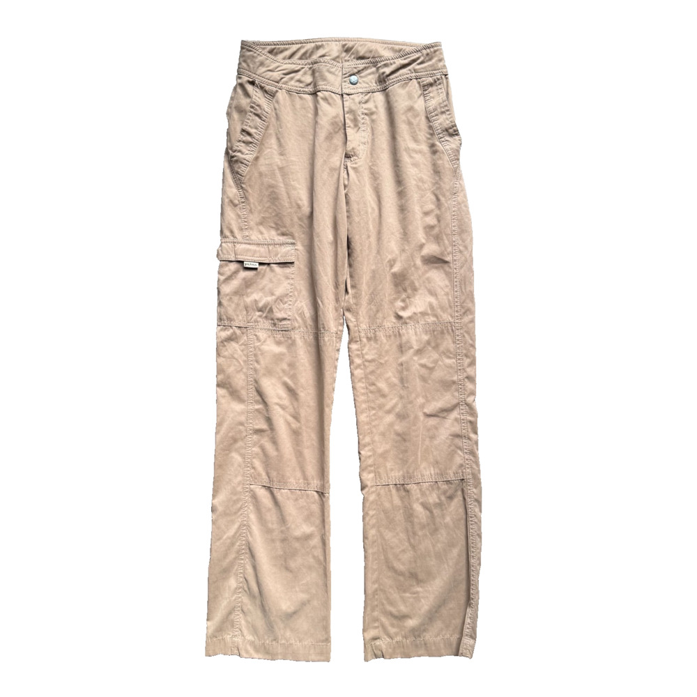 prAna Women's XS Hiking Cargo Pants Khaki Outdoor Climbing Utility 31" Inseam